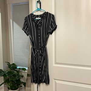 Cute soft striped dress with pockets